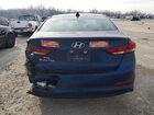 2018 Hyundai Elantra Sel Синий vin: 5NPD84LF4JH264506