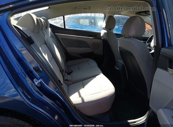 5NPD84LF4KH427625 2019 HYUNDAI ELANTRA Blue Vista de la etiqueta del VIN