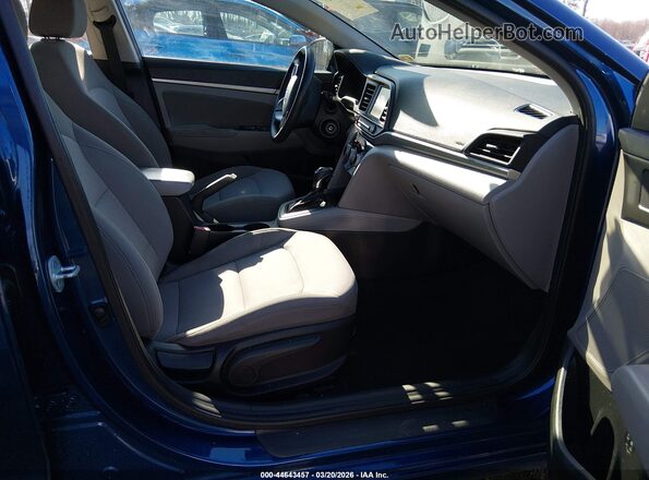 5NPD84LF4KH427625 2019 HYUNDAI ELANTRA Blue Vista interior delantera