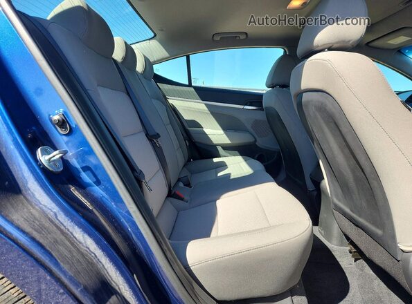 5NPD84LF4KH481538 2019 HYUNDAI ELANTRA Blue Vista de los asientos traseros