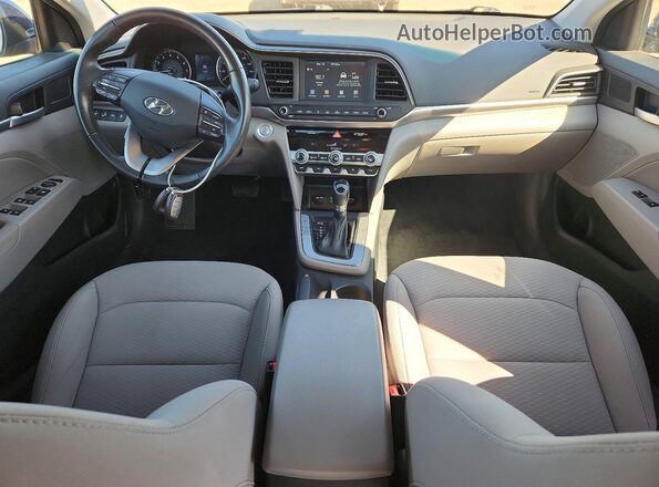 5NPD84LF4KH481538 2019 HYUNDAI ELANTRA Blue Vista del salpicadero