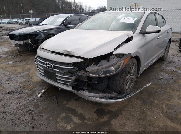 5NPD84LF5JH245320 2018 HYUNDAI ELANTRA Silver Widok z przodu