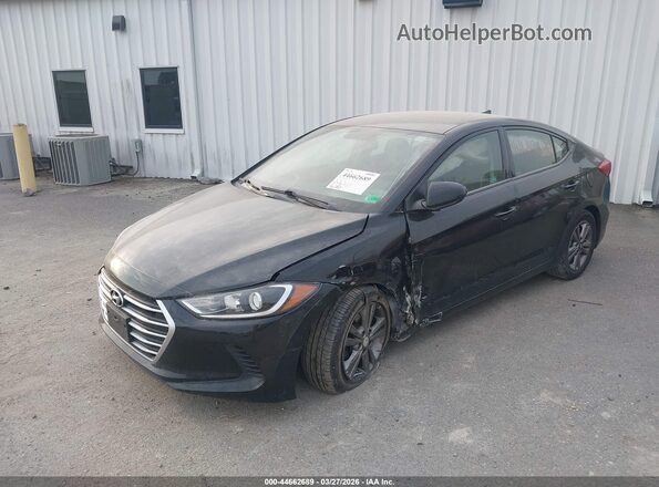 5NPD84LF5JH281198 2018 HYUNDAI ELANTRA Black Przód lewy