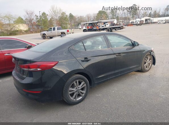 5NPD84LF5JH281198 2018 HYUNDAI ELANTRA Black Tył prawy