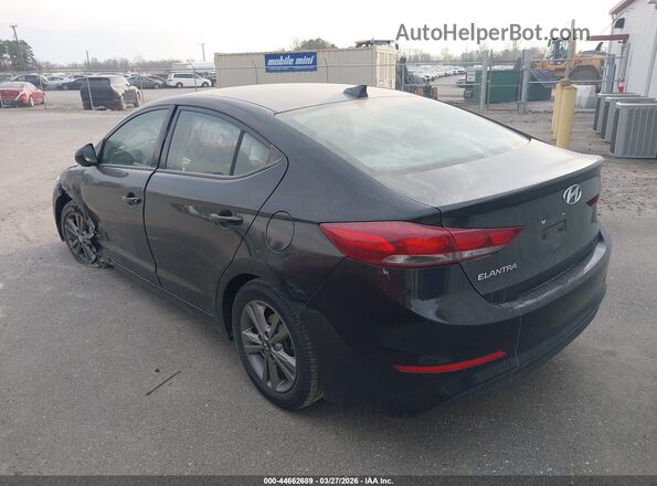5NPD84LF5JH281198 2018 HYUNDAI ELANTRA Black Tył lewy