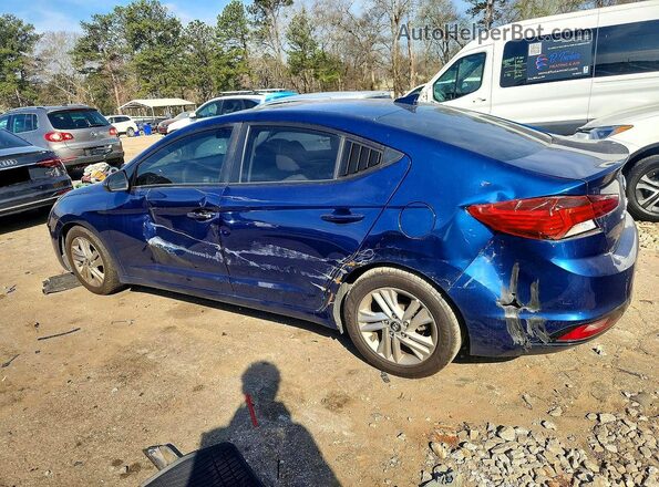 5NPD84LF5KH404970 2019 HYUNDAI ELANTRA Blue Հետևի ձախ