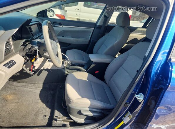 5NPD84LF5KH404970 2019 HYUNDAI ELANTRA Blue Սալոնի դիմացի տեսք