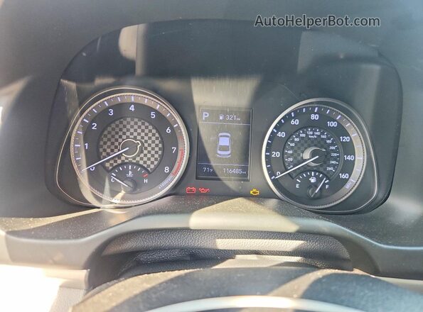 5NPD84LF5KH404970 2019 HYUNDAI ELANTRA Blue Սարքավորումների վահանակի տեսք