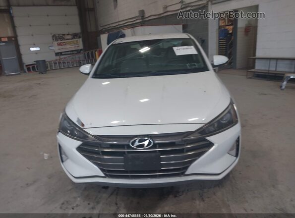 5NPD84LF5KH454221 2019 HYUNDAI ELANTRA White Սարքավորումների վահանակի տեսք