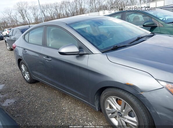 5NPD84LF5KH480589 2019 HYUNDAI ELANTRA Gray Widok wnętrza z tyłu