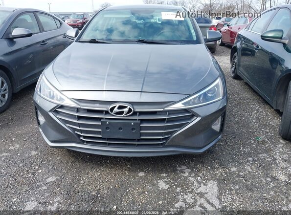 5NPD84LF5KH480589 2019 HYUNDAI ELANTRA Gray Widok zestawu wskaźników