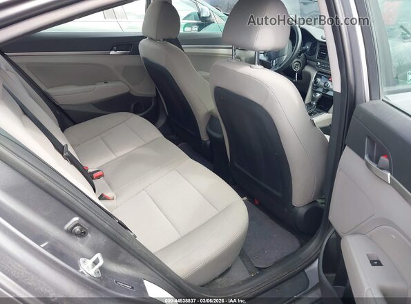5NPD84LF5KH480589 2019 HYUNDAI ELANTRA Gray Widok naklejki z numerem VIN