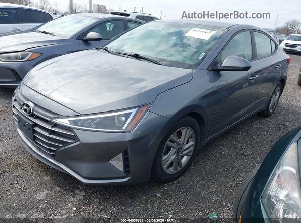 5NPD84LF5KH480589 2019 HYUNDAI ELANTRA Gray Przód lewy