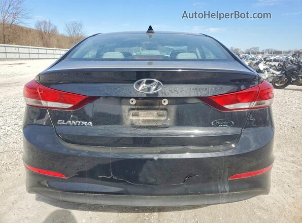 5NPD84LF6HH156799 2017 HYUNDAI ELANTRA Black Вид ззаду