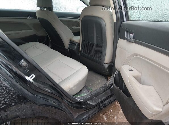 5NPD84LF6JH273871 2018 HYUNDAI ELANTRA Black Widok naklejki z numerem VIN
