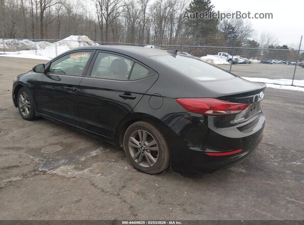 5NPD84LF6JH273871 2018 HYUNDAI ELANTRA Black Tył lewy