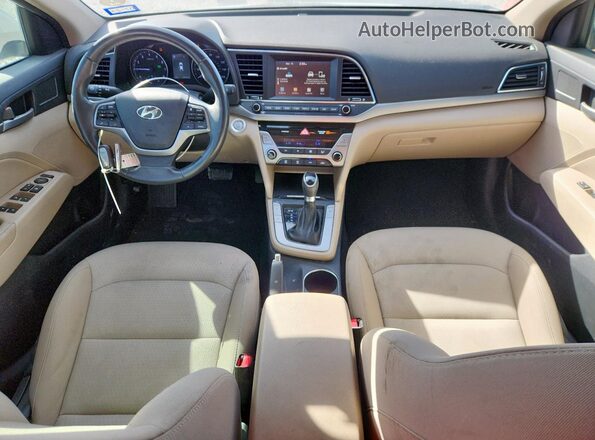 5NPD84LF6JH287866 2018 HYUNDAI ELANTRA Белый Вид панели приборов