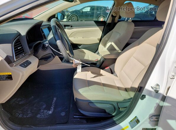 5NPD84LF6JH287866 2018 HYUNDAI ELANTRA Белый Вид салона спереди
