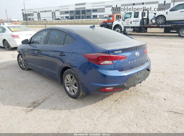 5NPD84LF6KH483971 2019 HYUNDAI ELANTRA Blue Задня ліва чверть