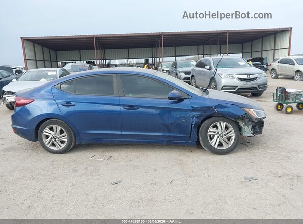 5NPD84LF6KH483971 2019 HYUNDAI ELANTRA Blue Вид задньої частини салону