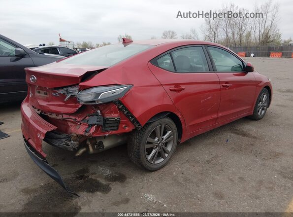 5NPD84LF8HH010162 2017 HYUNDAI ELANTRA Красный Задняя правая четверть