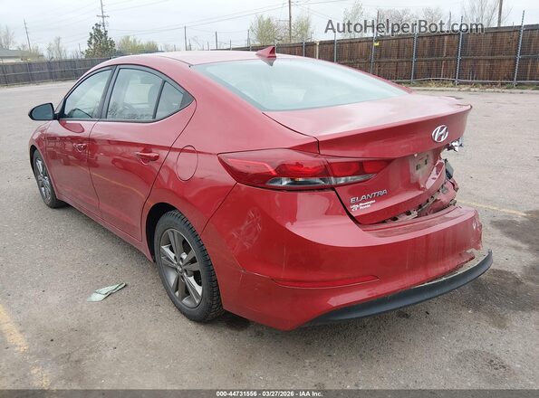 5NPD84LF8HH010162 2017 HYUNDAI ELANTRA Красный Задняя левая четверть