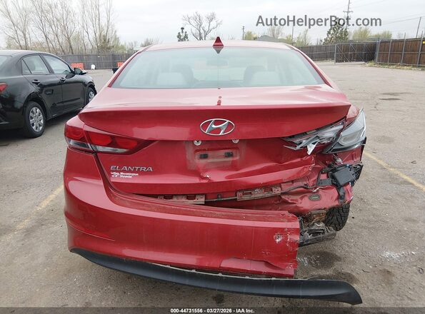 5NPD84LF8HH010162 2017 HYUNDAI ELANTRA Красный 