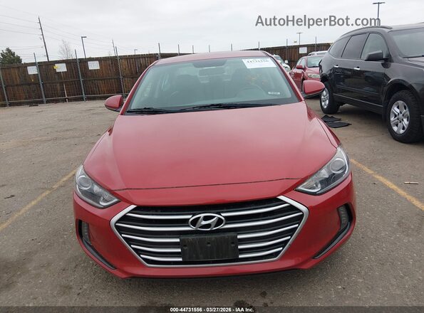 5NPD84LF8HH010162 2017 HYUNDAI ELANTRA Красный Вид щитка приборов