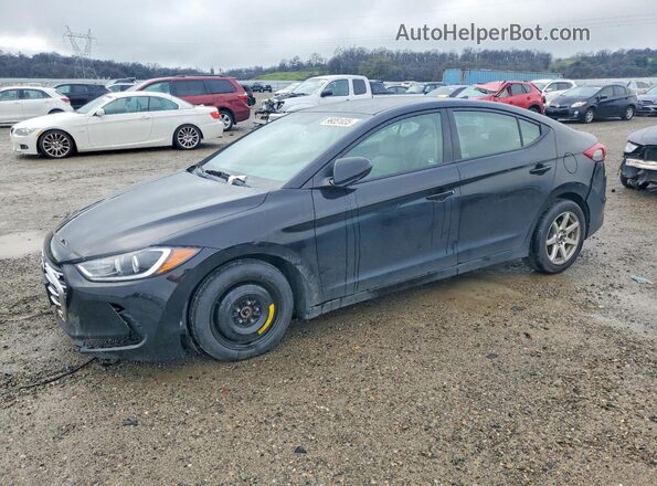 5NPD84LF8JH323153 2018 HYUNDAI ELANTRA Черный Передняя левая четверть