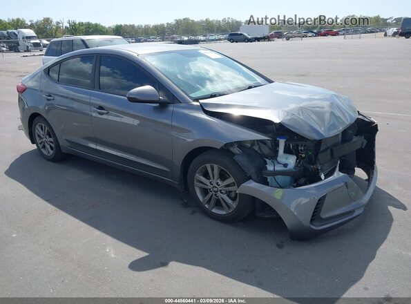 5NPD84LF8JH359831 2018 HYUNDAI ELANTRA Gray Przód prawy