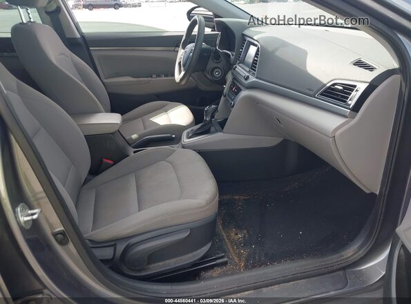 5NPD84LF8JH359831 2018 HYUNDAI ELANTRA Gray Widok wnętrza z przodu