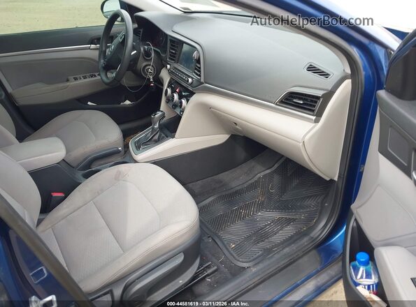 5NPD84LF8KH416823 2019 HYUNDAI ELANTRA Blue Սալոնի դիմացի տեսք