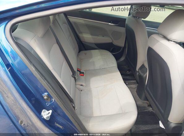 5NPD84LF8KH416823 2019 HYUNDAI ELANTRA Blue VIN կոդի պիտակի տեսք