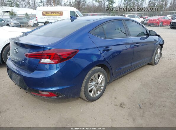 5NPD84LF8KH416823 2019 HYUNDAI ELANTRA Blue Հետևի աջ
