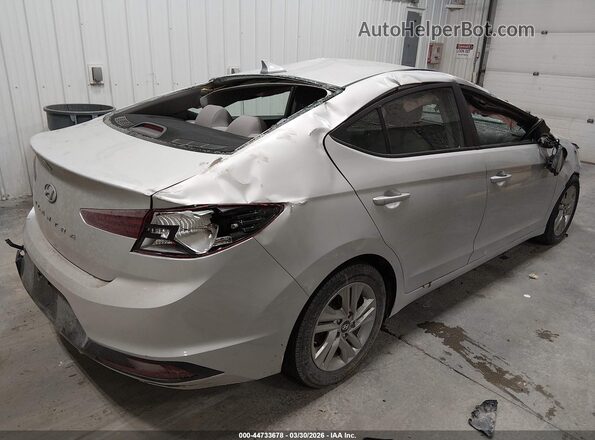 5NPD84LF8KH458666 2019 HYUNDAI ELANTRA Silver Instrument cluster view