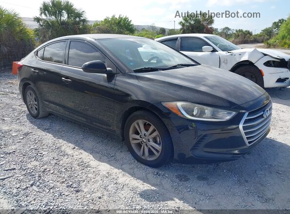 5NPD84LF9HH002751 2017 HYUNDAI ELANTRA Black Przód prawy