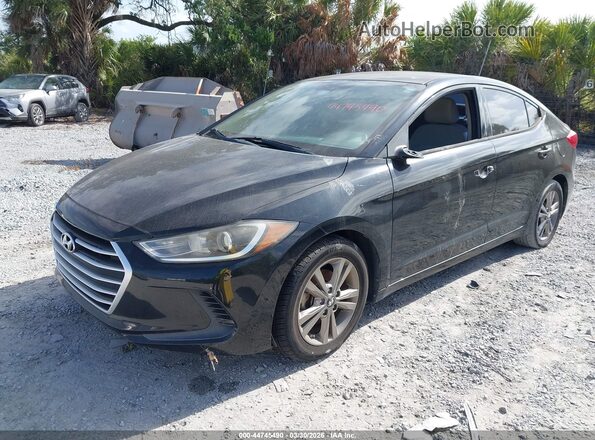 5NPD84LF9HH002751 2017 HYUNDAI ELANTRA Black Przód lewy