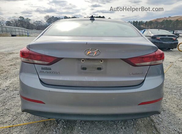 5NPD84LF9HH006296 2017 HYUNDAI ELANTRA Silver Հետևի տեսք