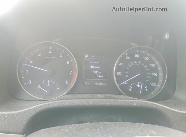 5NPD84LF9HH006296 2017 HYUNDAI ELANTRA Silver Սարքավորումների վահանակի տեսք