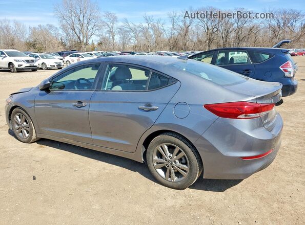 5NPD84LF9JH248656 2018 HYUNDAI ELANTRA Gray Trasero izquierdo