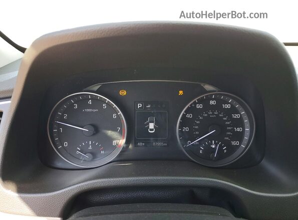 5NPD84LF9JH248656 2018 HYUNDAI ELANTRA Gray Vista del cuadro de instrumentos