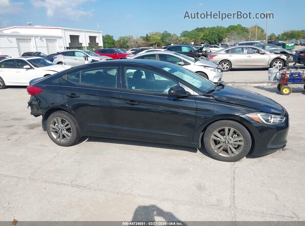 5NPD84LF9JH372653 2018 HYUNDAI ELANTRA Black უკანა სალონის ხედი