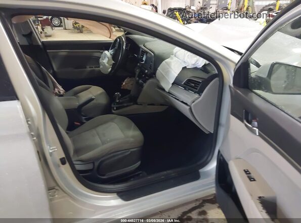 5NPD84LF9KH431041 2019 HYUNDAI ELANTRA Gray წინა სალონის ხედი