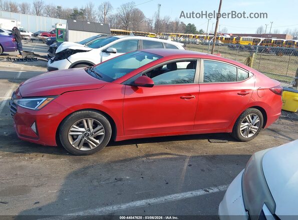 5NPD84LF9KH470194 2019 HYUNDAI ELANTRA Red Widok wnętrza 360 stopni