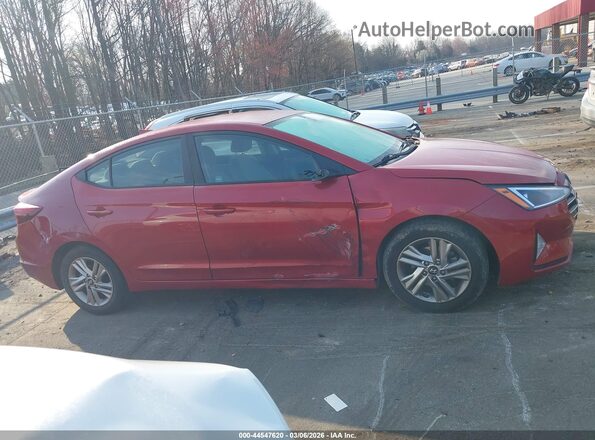 5NPD84LF9KH470194 2019 HYUNDAI ELANTRA Red Widok wnętrza z tyłu