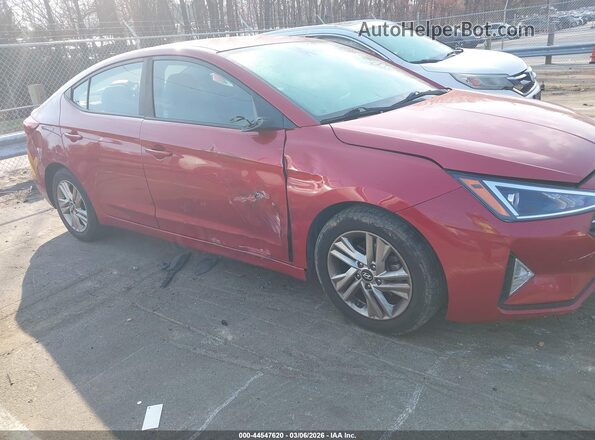5NPD84LF9KH470194 2019 HYUNDAI ELANTRA Red Widok z przodu
