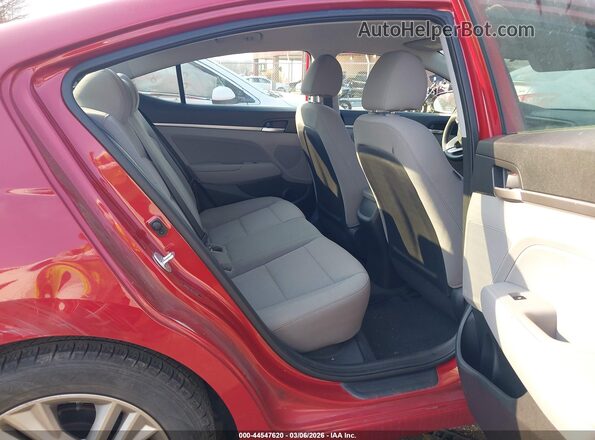 5NPD84LF9KH470194 2019 HYUNDAI ELANTRA Red Widok naklejki z numerem VIN