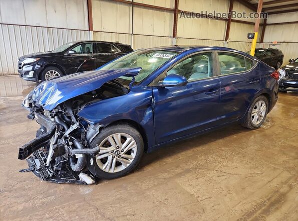 5NPD84LF9KH475279 2019 HYUNDAI ELANTRA Blue Vista tres cuartos delantera izquierda
