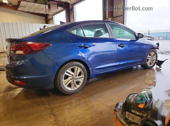 5NPD84LF9KH475279 2019 HYUNDAI ELANTRA Blue Trasero derecho