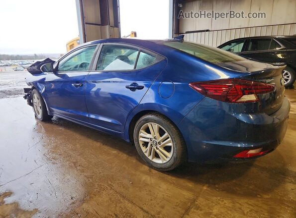5NPD84LF9KH475279 2019 HYUNDAI ELANTRA Blue Trasero izquierdo